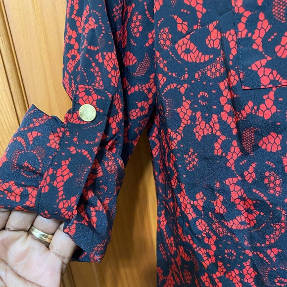 NWT Michael Kors lace print top - Picture 4 of 5